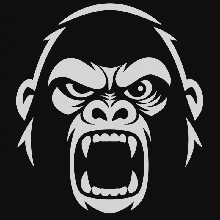 Stressed Ape Studios Angry Ape Logo