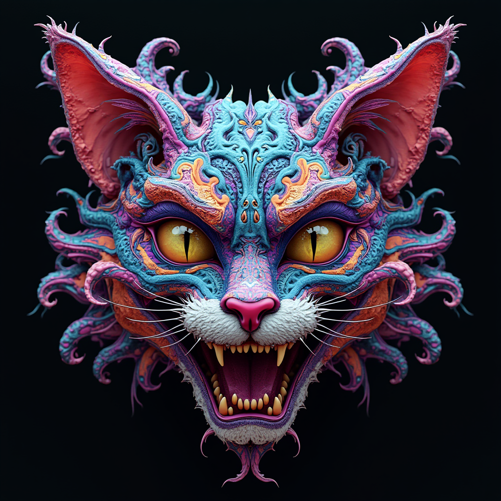 Angry Cat Fantasy Art