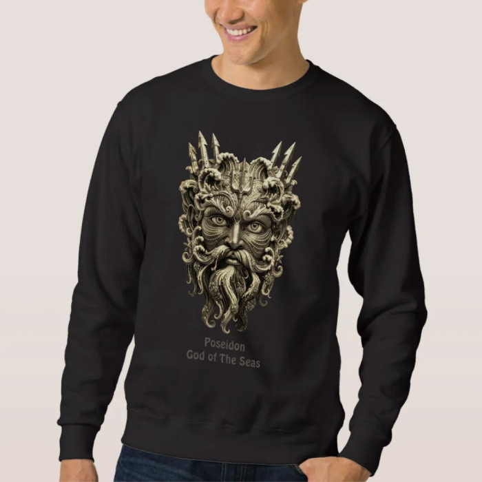 Poseidon Fantasy Art Sweatshirt