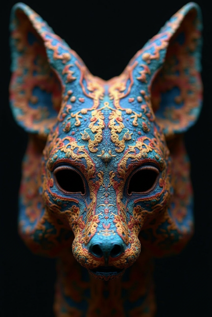 Egyptian Dog God Fantasy Art