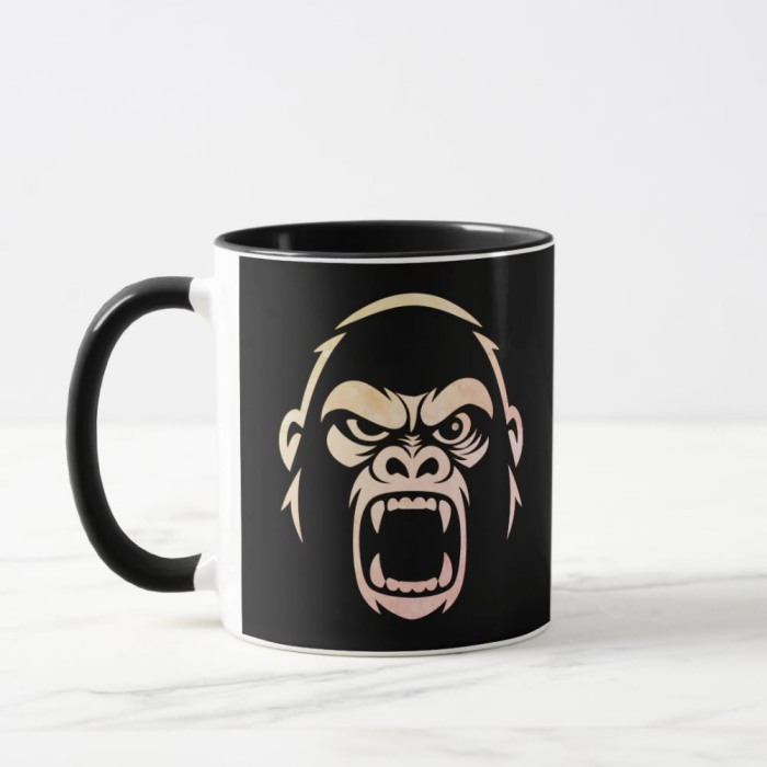 Angry Ape Logo 2-Tone Mug